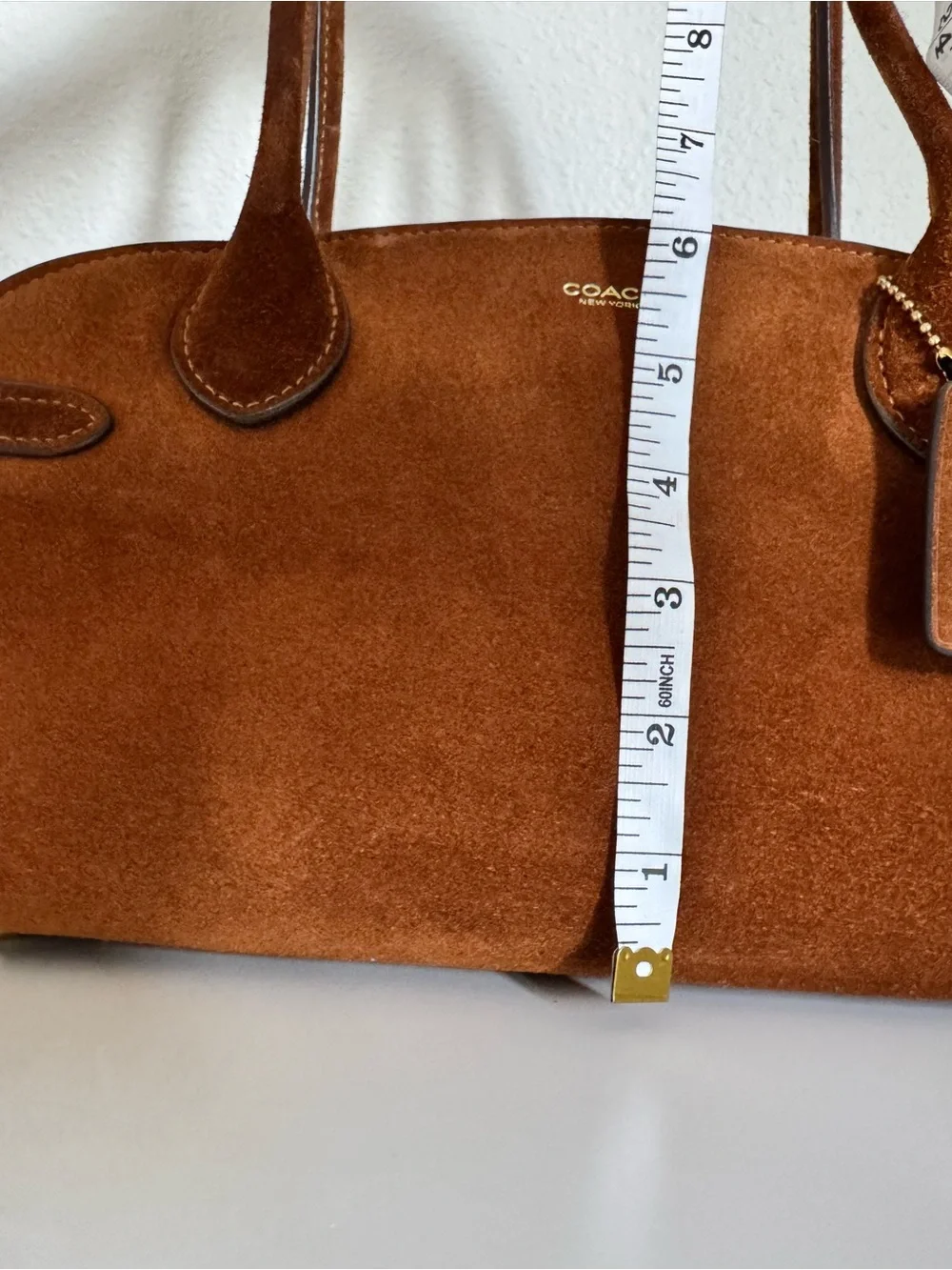 Coach Empire Carryall Bag 34 – Warm Brown Suede (CBN41)